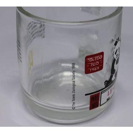 VTG Toledo Zoo Panda Mug Le Le Pandas 1988 McDonalds Glass Mugs Limited