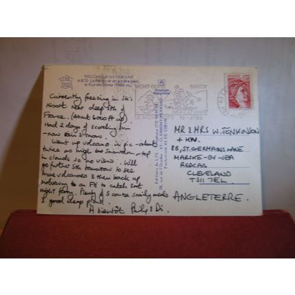 VOLCANS D'AUVERGNE, FRANCE used postcard 1980 pm #
