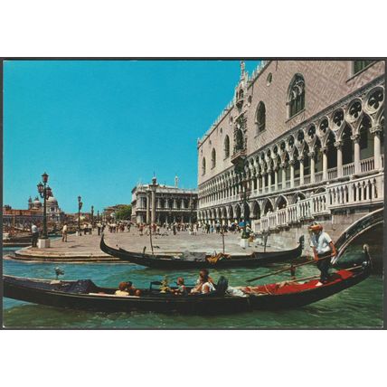 Palazzo Ducale e Riva Degli Schiavoni, Venezia, c.1960s - SAR Cartolina