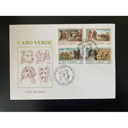 Cape Verde Cabo Verde 1995 Mi. 694 - 697 FDC Chiens Hunde Dogs Caes faune fauna