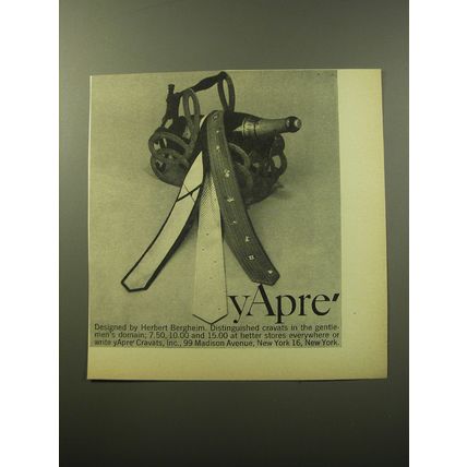 1960 yApre Ties by Herbert Bergheim Advertisement