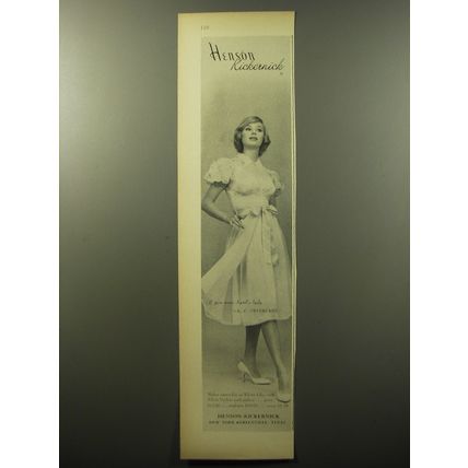 1960 Henson-Kickernick Night Gown and Negligee Ad - If you were April's Lady