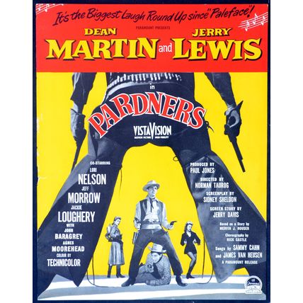 PARDNERS 1956 Dean Martin, Jerry Lewis, Lori Nelson TRADE ADVERT