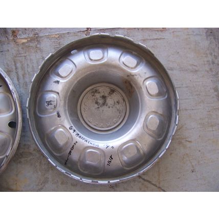 1969 PLYMOUTH BARRACUDA 14" HUBCAPS OEM PAIR #2881758