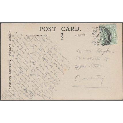 The Sands, Tent Bay, Cliftonville, Kent, 1910 - Davidson Bros RP Postcard