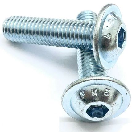 FLANGED BUTTON HEAD SCREWS BOLTS HIGH TENSILE 10.9 GRADE FLANGE ZINC PLATED BZP