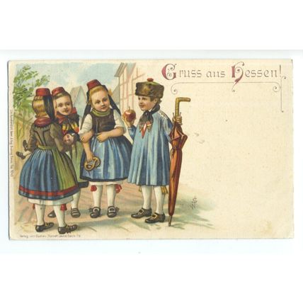 ft1575 - Gruss Aus Hessen , Germany - postcard