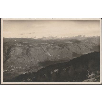 Albergo Stazione Teleferica, Monte San Vigilio, 1928 - Stricker Foto Cartolina