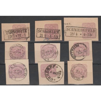 Mi: Various Cutouts used 1879-92