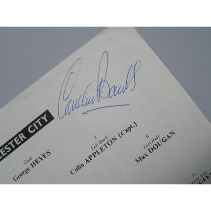 LEICESTER CITY v BLACKPOOL Div1 11/04/1964 Signed/Autographed by GORDON BANKS
