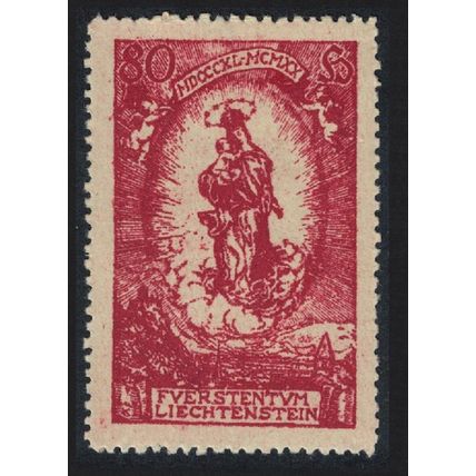 Liechtenstein 'Madonna' Prince John's 80th Birthday 80h 1920 MH SG#44A