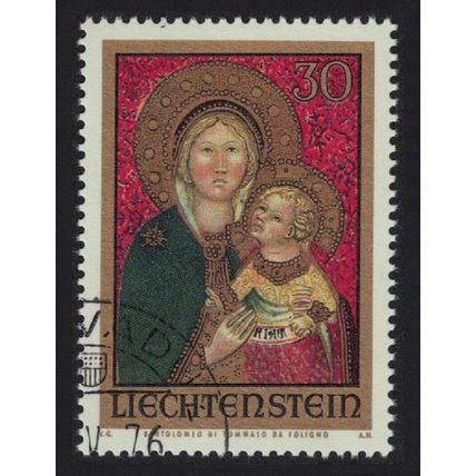 Liechtenstein 'Madonna' by da Foligno Christmas 1973 CTO SG#586 MI#595 Sc#542