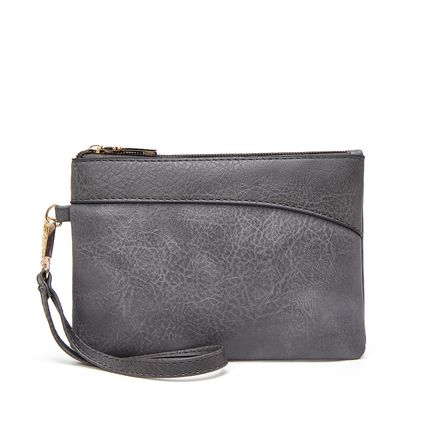 Women Card Holder Phone Organizer Ladies Travel Purse Grey