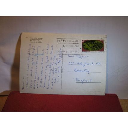 CALA SANTA GALDANA, MENORCA, SPAIN used postcard 1973 stamp =