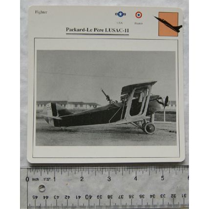 Packard Le Pere Lusac - 11 - USA - France - Fighter - Collectors Club Card