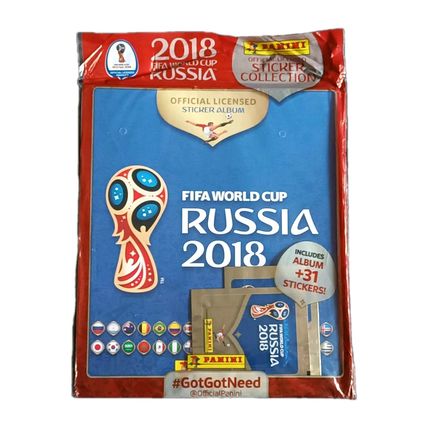 Panini FIFA WORLD CUP 2018 RUSSIA STARTER ALBUM Sealed with Sticker Packets