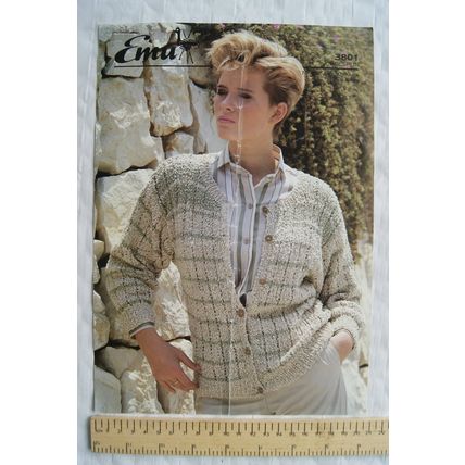 Vintage: Emu 3801 ladies cardigan Coolspun, 30-40 inch, 76-102 cm
