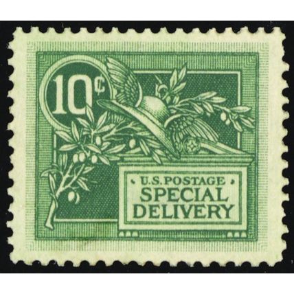 E7, Unused (Regummed) 10¢ Special Delivery - SCV ($65) - Stuart Katz