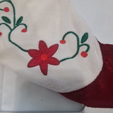 ICE SKATE Shaped CHRISTMAS STOCKING 16" Bag Gift Present Ski Sock