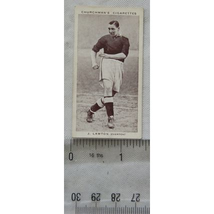 1938 Churchmans Association Footballers No. 23 J. Lawton, Everton