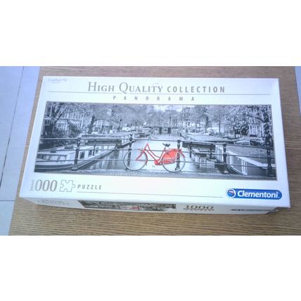 AMSTERDAM BICYCLE Panorama Jigsaw Puzzle (1000 Piece) Clementoni