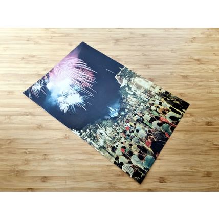 1960s Disneyland Photo Magazine Print, Fireworks over Sleeping Beauty Castle