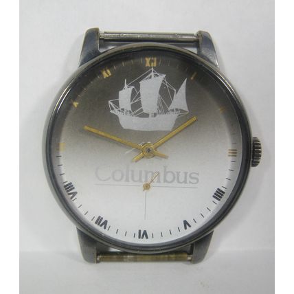 Vintage Big Case ZIM COLUMBUS / Baltica 15j Wristwatch 2602 USSR Soviet watch