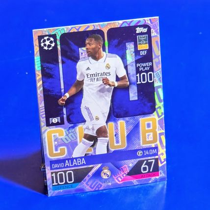Topps Match Attax 22/23 100 Club #453 David Alaba Real Madrid ONE HUNDRED CLUB
