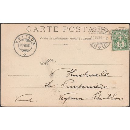 Genève et le Mont-Blanc, 1901 - Jullien Frères CPA JJ1