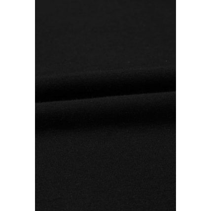 Black Crisscross V Neck Butterfly Sleeve T Shirt