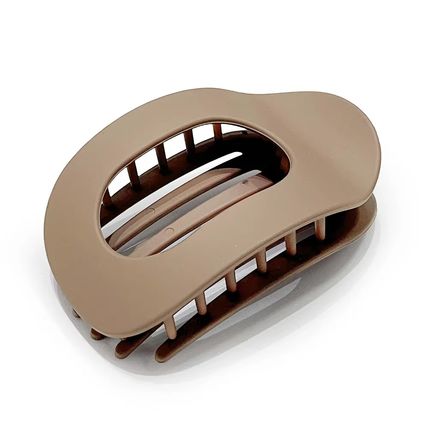 4PCS Flat Hair Clips for Thick Thin Hair, Round Lay Down Claw Clips for Women