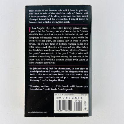Laurell K Hamilton Stroke of Midnight Meredith Gentry Mass Market Paperback Book