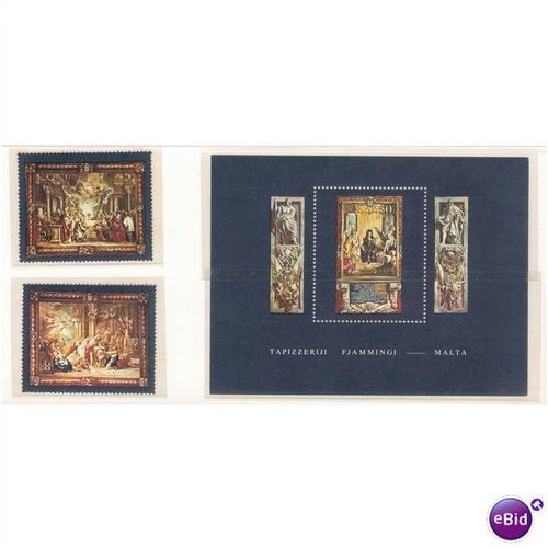 Malta Pres Pack 1980 - Flemish Tapestries