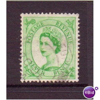 qe2 rare 7d sg549 edwards crown scarce used