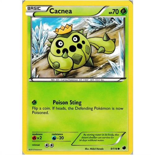Pokemon Black & White Plasma Freeze - #9/116 - Cacnea