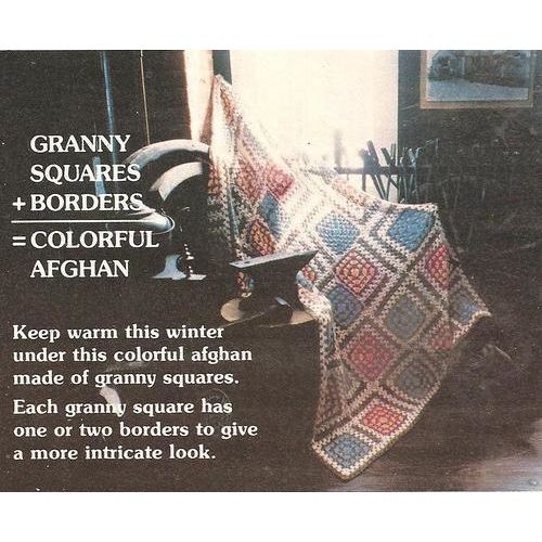 Crochet Afghan Pattern Colorful Afghan (2)