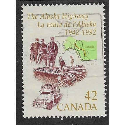 CAN 1992 42c 'THE ALASKA HIGHWAY' FINE USED (EBID71-856)