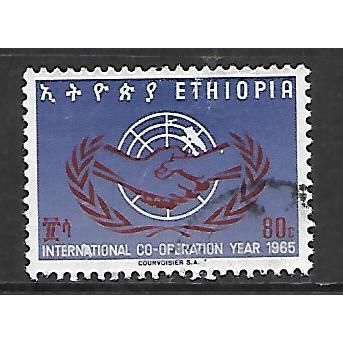 ETHIOPIA 1965 80c I.C.Y EMBLEM SG 629 FINE USED#