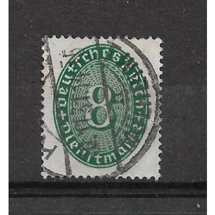 Germany.TheThirdReich.O429 8pf Green.Fine Used.Nov21