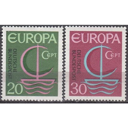 Deutschland 1966 Michel 519 - 520 Neuf ** Cote (2011) 0.60 € Europa CEPT Bateau