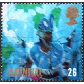 1998 Europa. Notting Hill Carnival. 26p Value. Blue Costume Fine Used.
