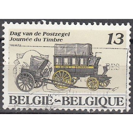 Belgique 1989 Michel 2374 O Cote (2008) 0.30 € Malle-poste et chaise de poste