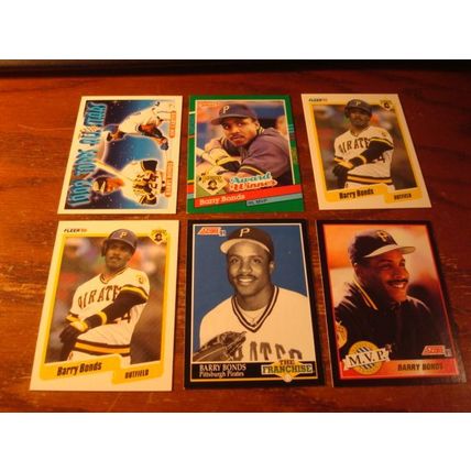 1988-1993, 32-Cards, BARRY BONDS, Giants, Check scans