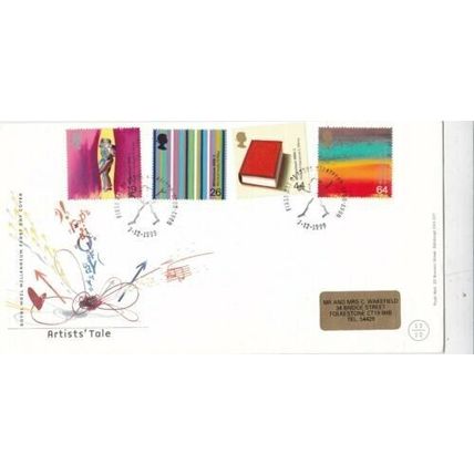 GB 1999 Artists Tale FDC Stratford Upon Avon special cancel typed with encl. VGC