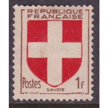 France 1949 Savoie Arms 1f Mint No Gum SG 1051 VGC