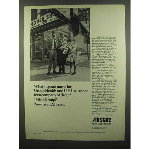 1974 Allstate Insurance Ad - Mini-Group
