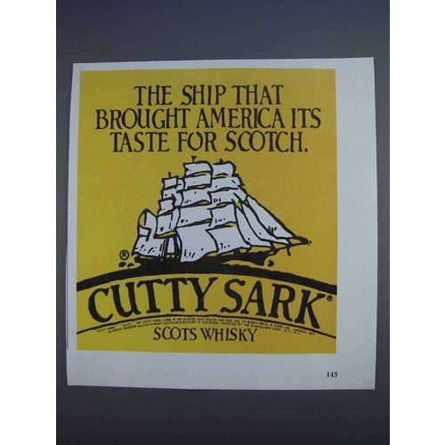 1980 Cutty Sark Scotch Ad - Ship That Brought America