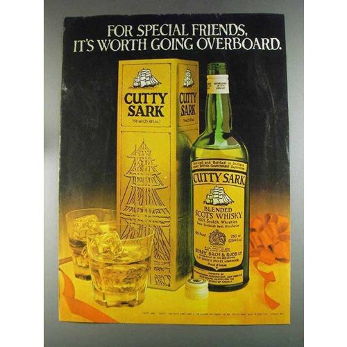 1980 Cutty Sark Scotch Ad - Worth Going Overboard