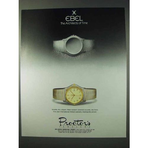 1989 Ebel Versatile Watch Ad - Architects of Time