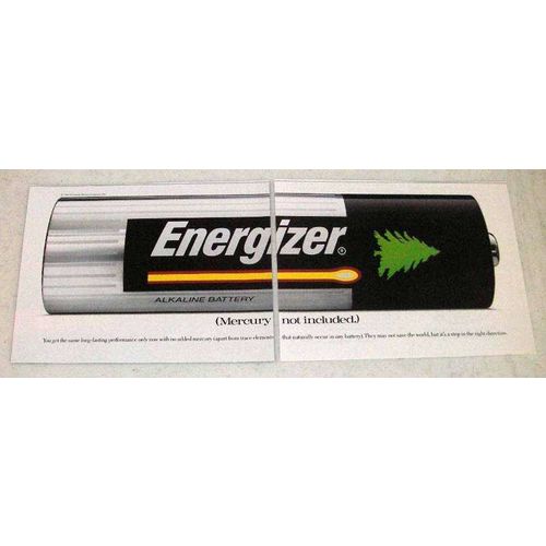 1993 Energizer Battery Ad - Mercury Not Included